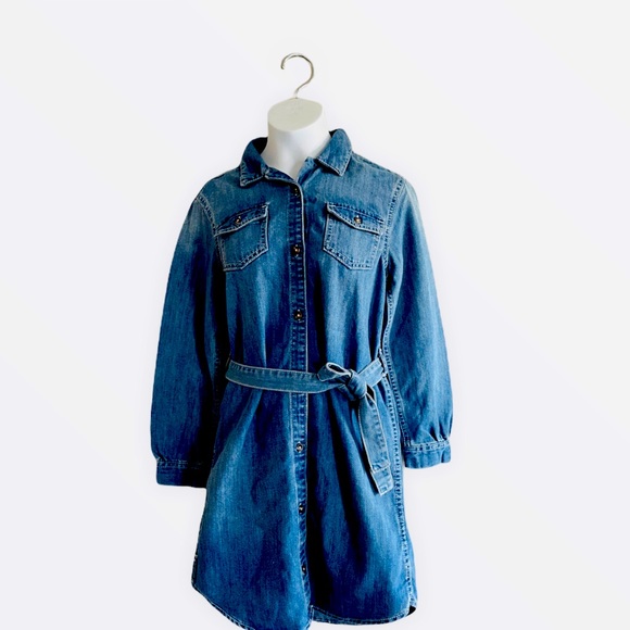 🚨Sold🚨Long Sleeve Jean Dress - Picture 1 of 4